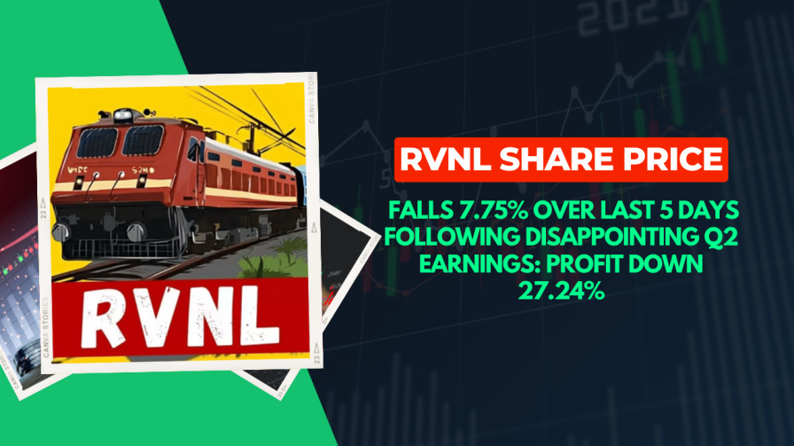 RVNL Share Price Falls 7.75% Over Last 5 Days